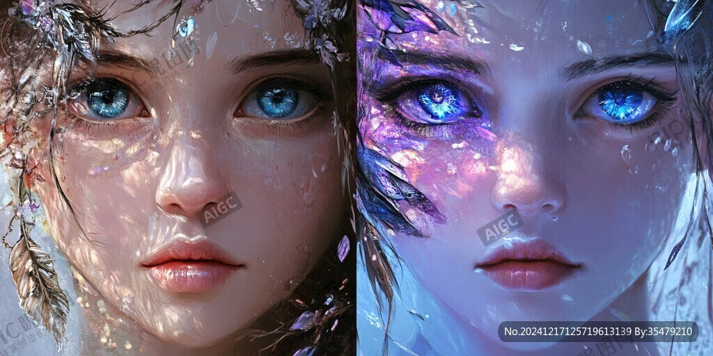 3d效果女孩
