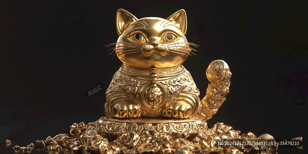 黄金招财猫