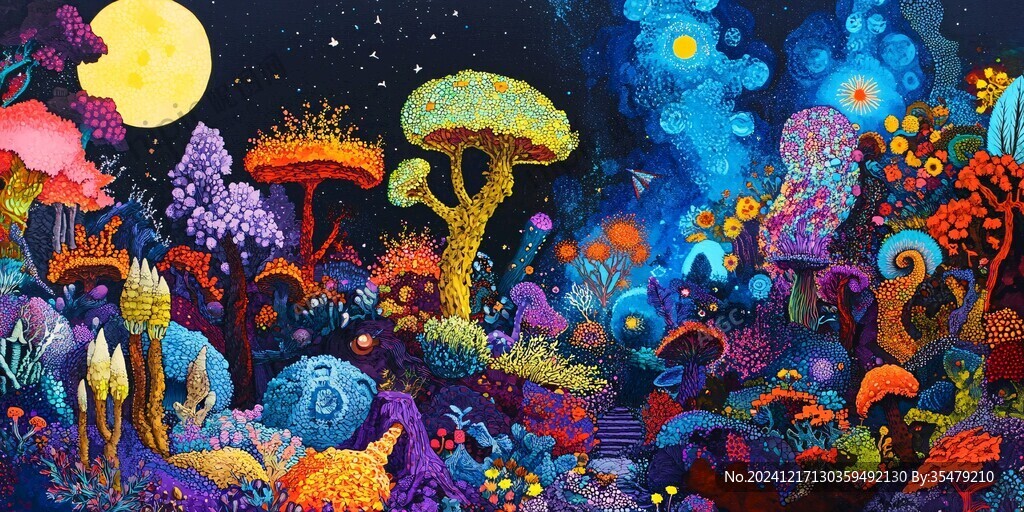 珊瑚礁插画