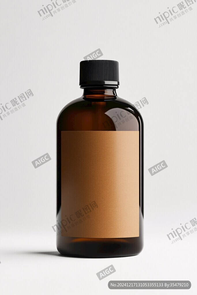 保健品瓶智能贴图