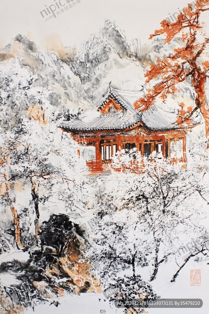赭山残雪