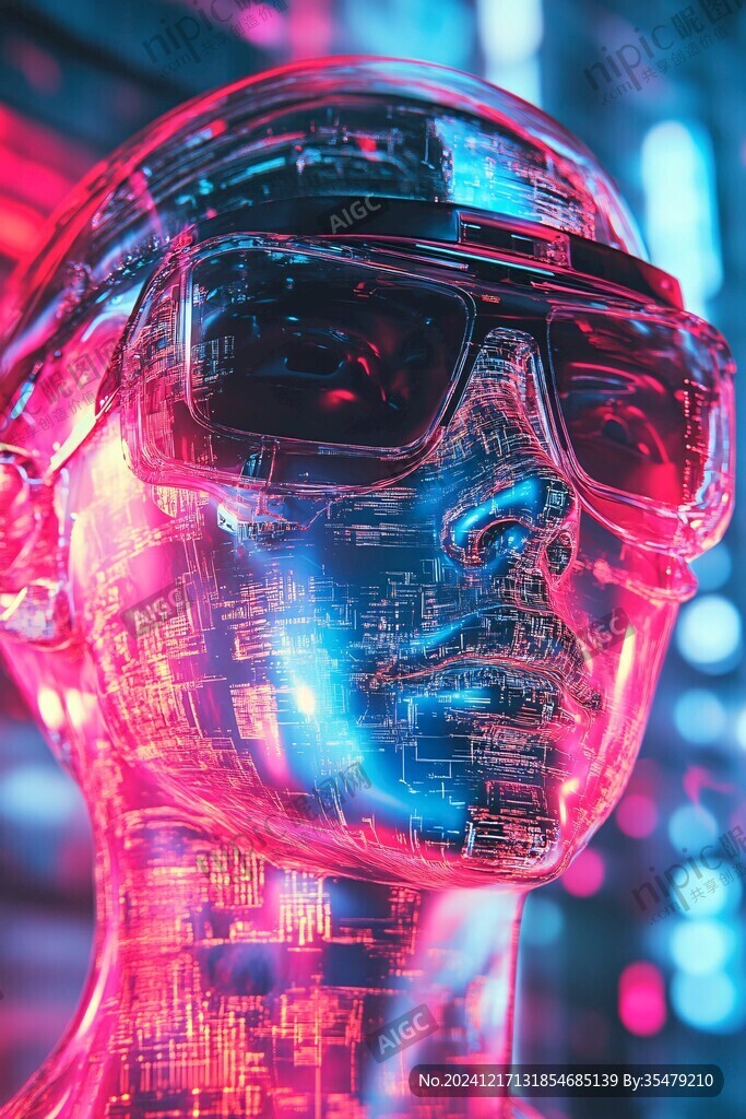 人工智能vr海报背景