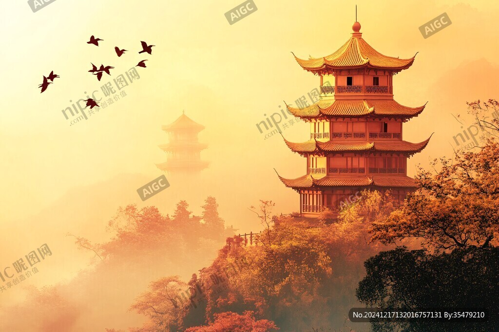 鸡鸣阁背景