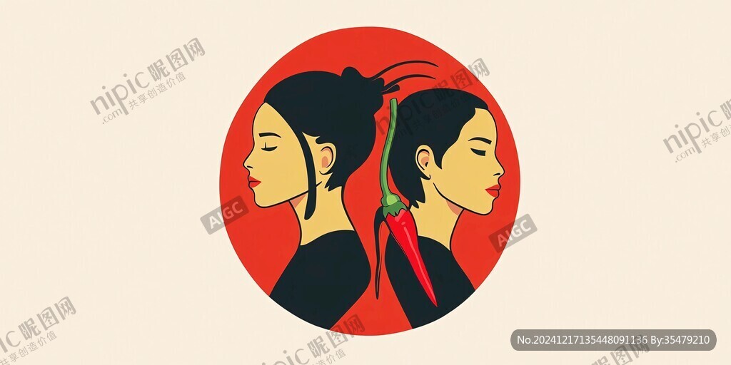 人物插画logo