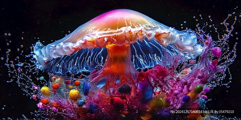 海洋生物梦幻水母