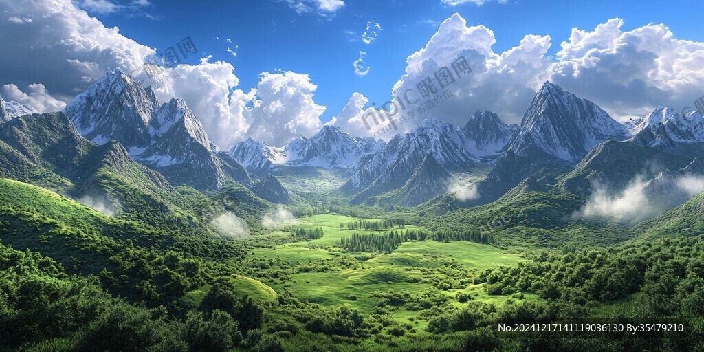 宽屏风景画