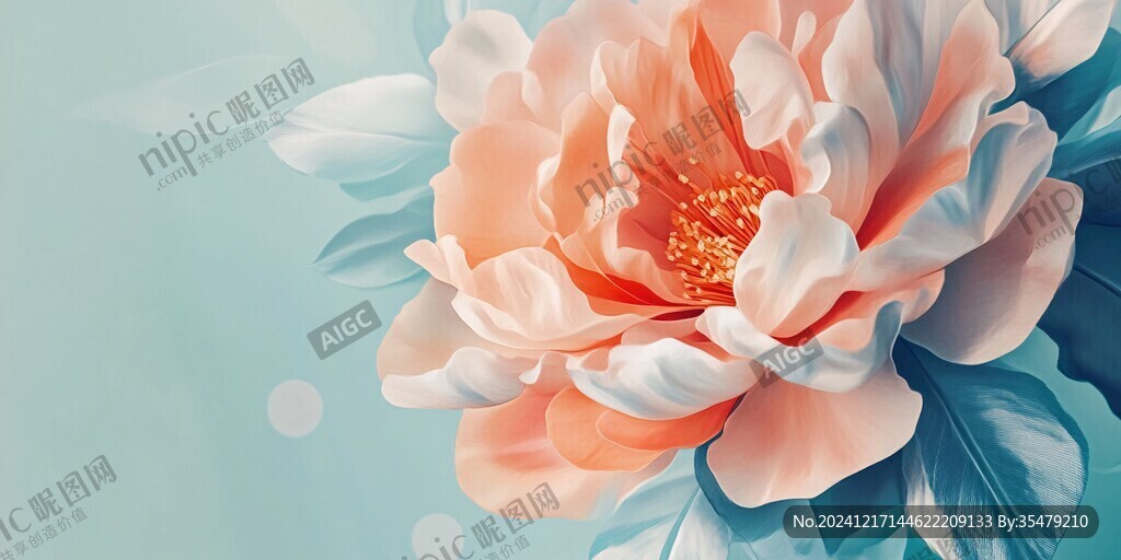 3d牡丹花卉