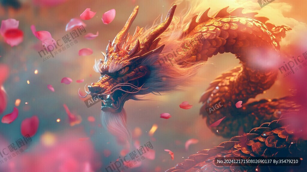 龙年横版插画