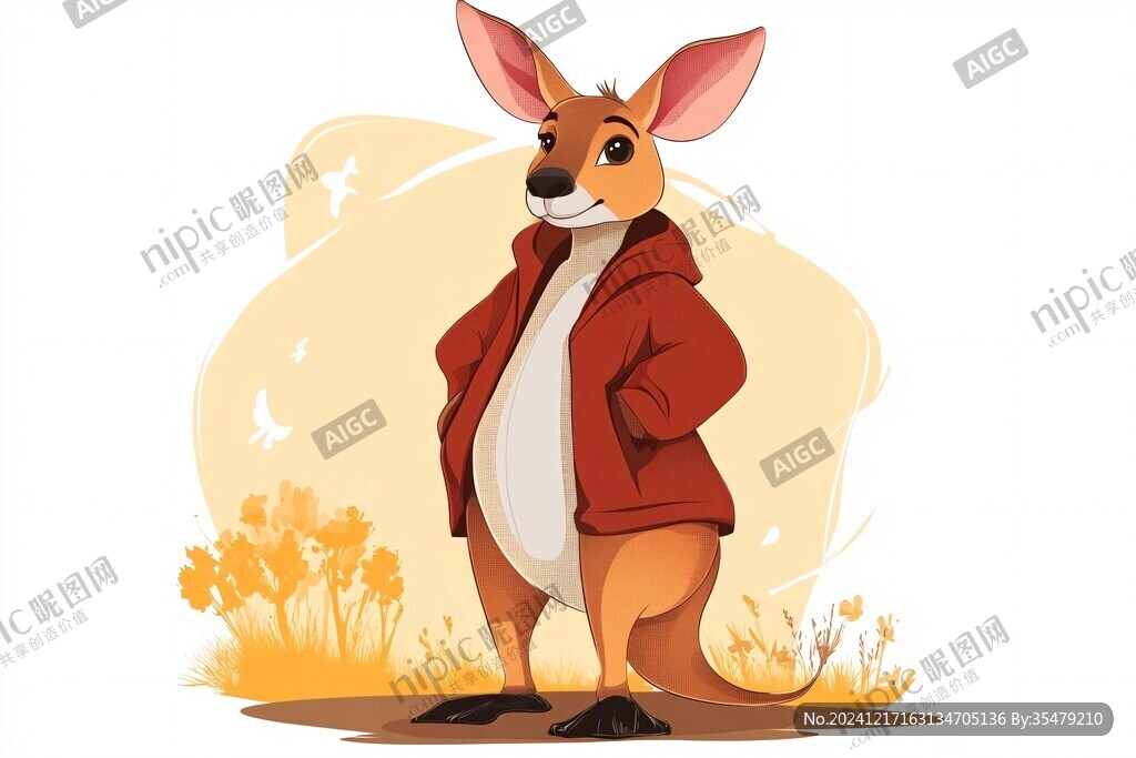 卡通袋鼠形象