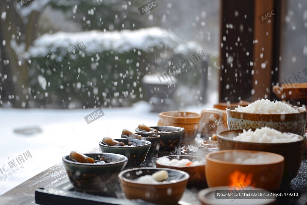 烹茶听雪