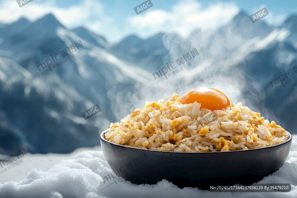 鸡蛋炒饭特写