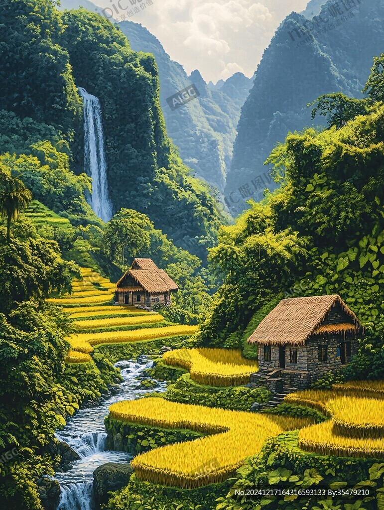 流水生财田园