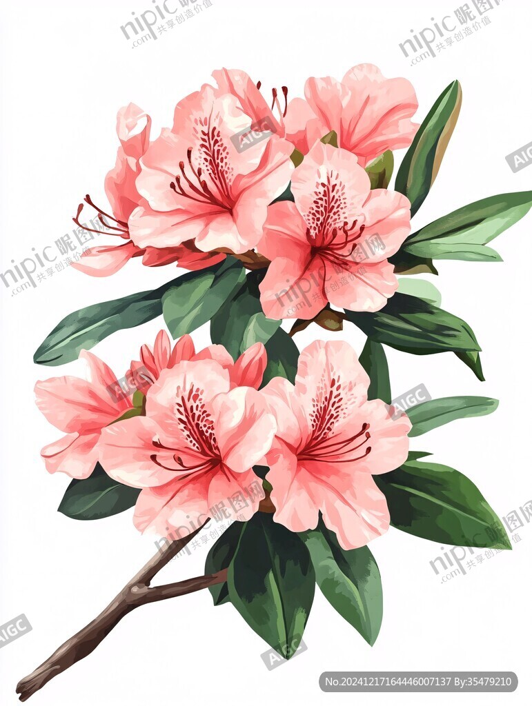 杜鹃花插画