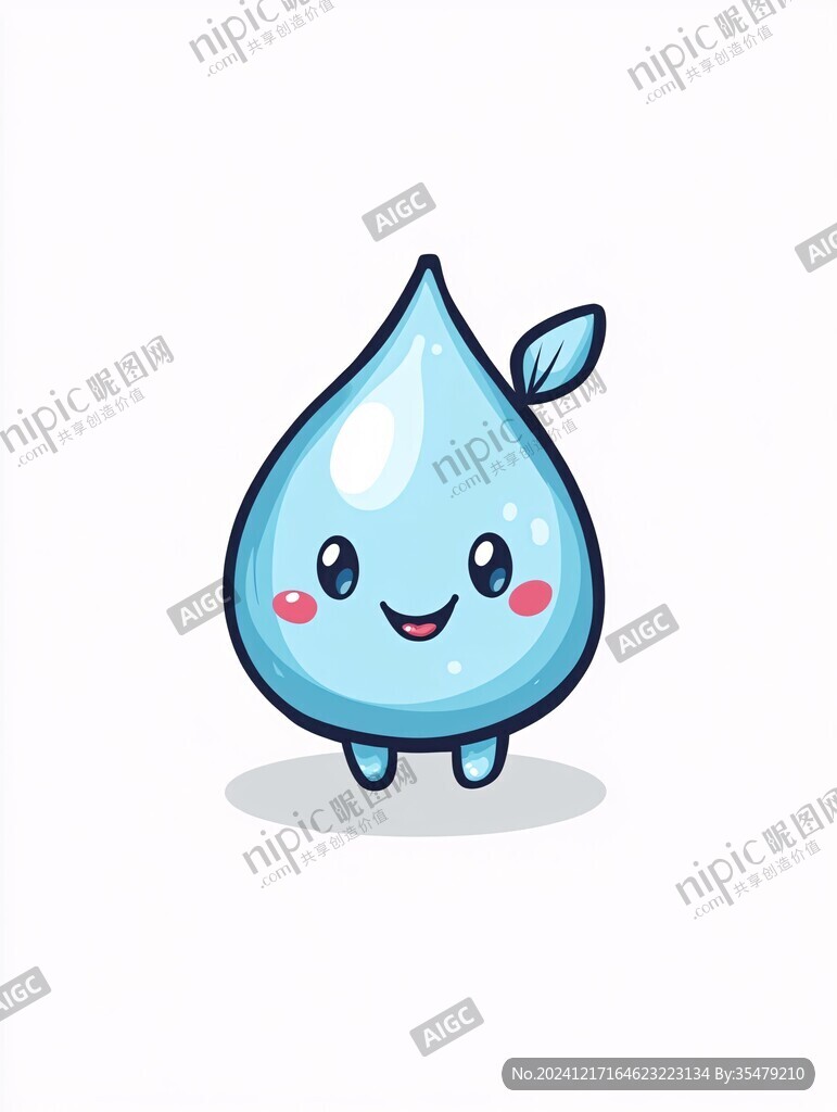 原创卡通小水滴
