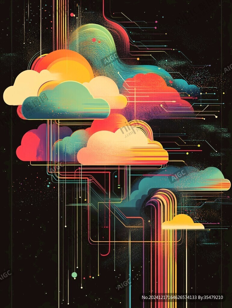 科技感插画