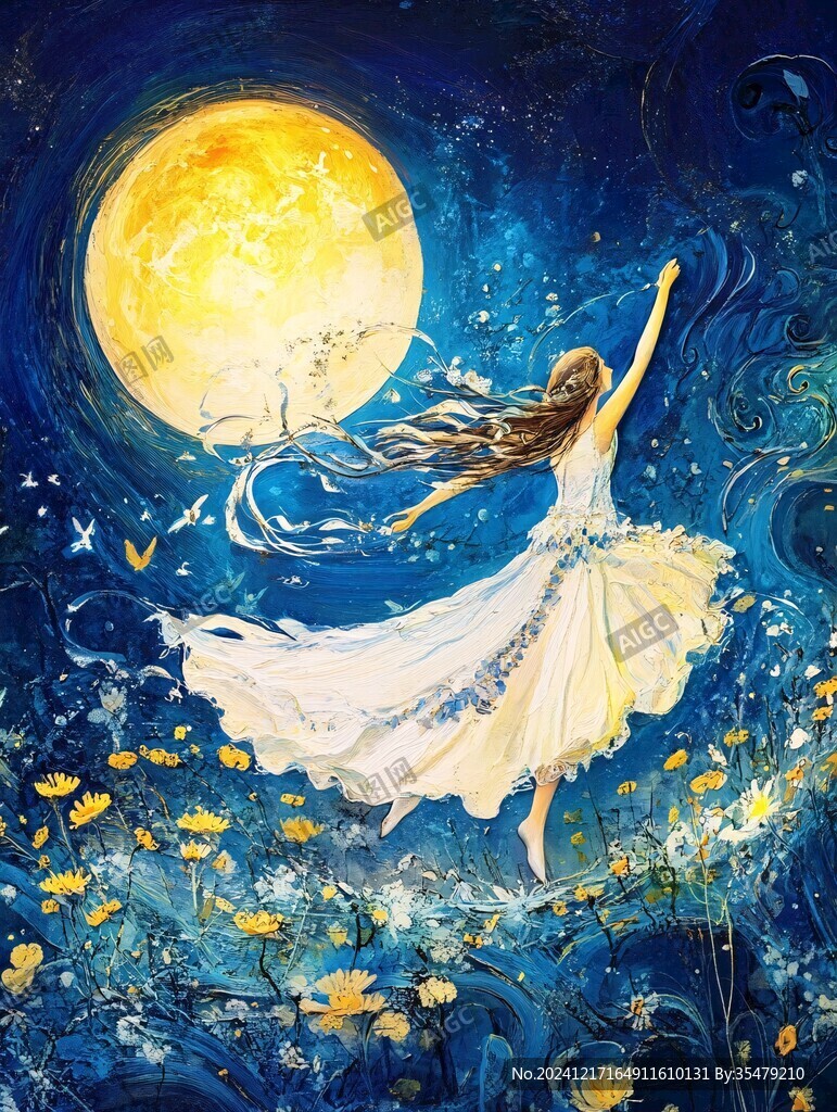 星月河幻想插画