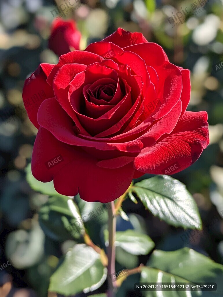 红色月季花玫瑰花