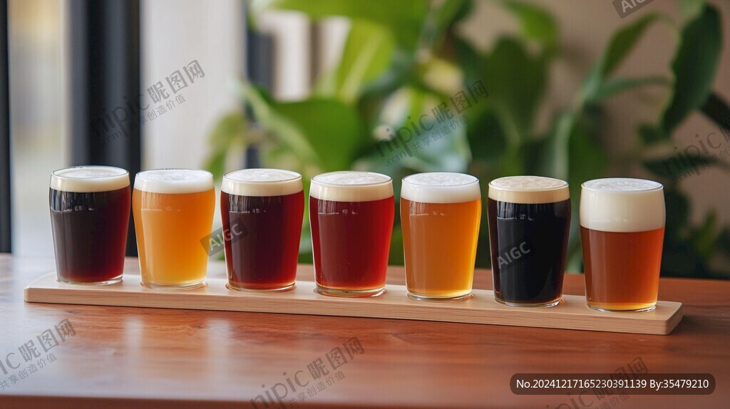 各种口味的精酿啤酒