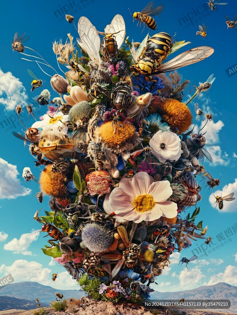 蜜蜂花艺动物花艺