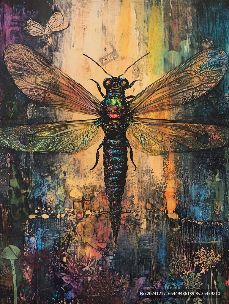 昆虫油画