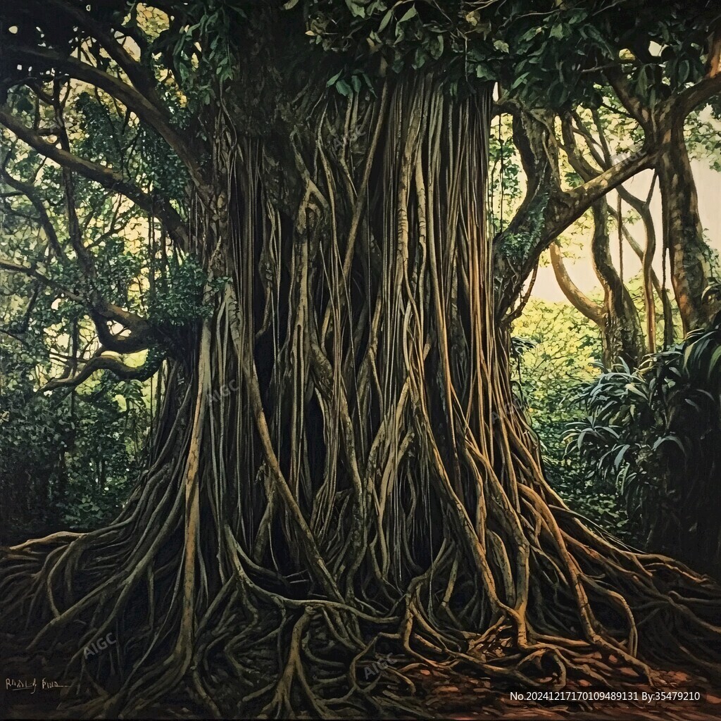版画古榕