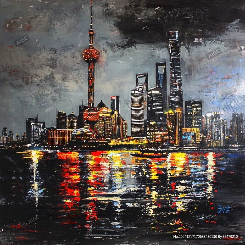 外滩油画