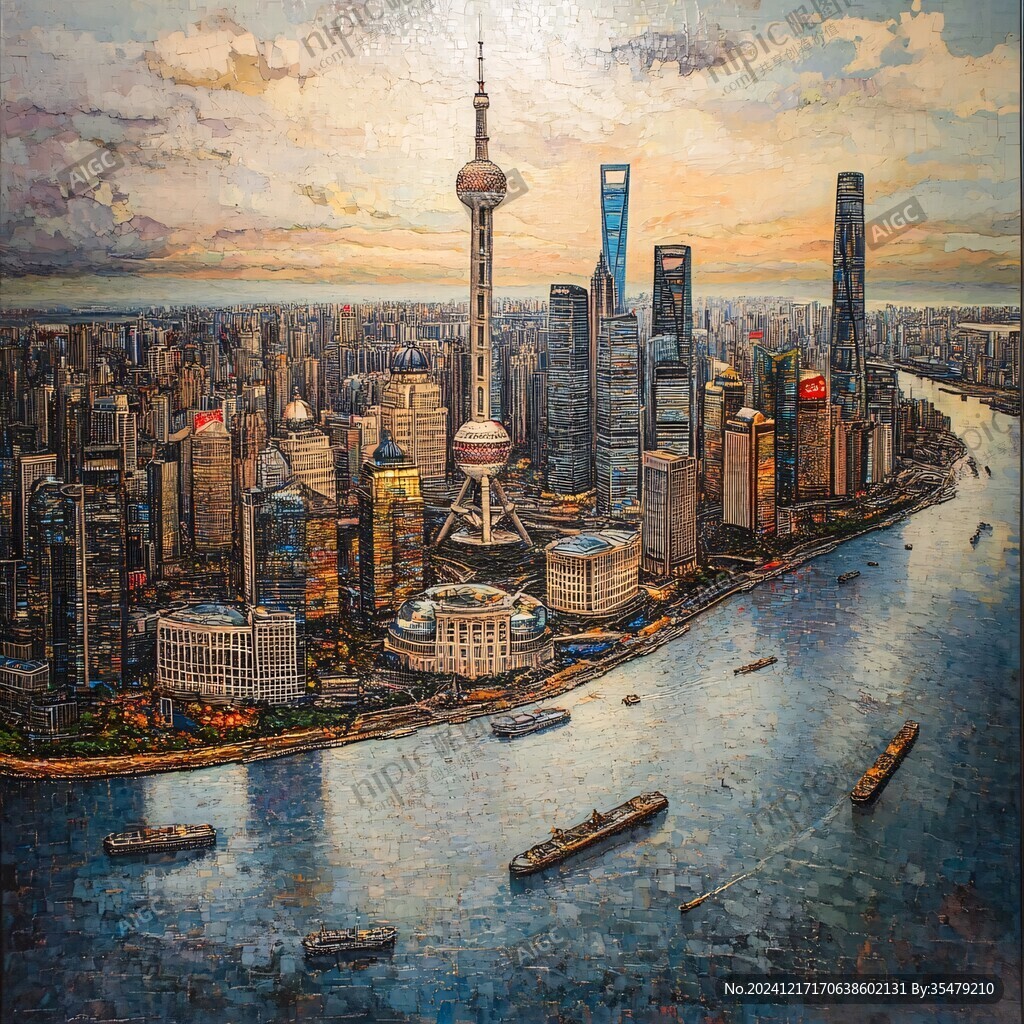 外滩油画