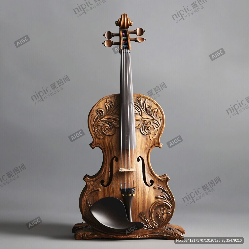 小提琴3d效果图