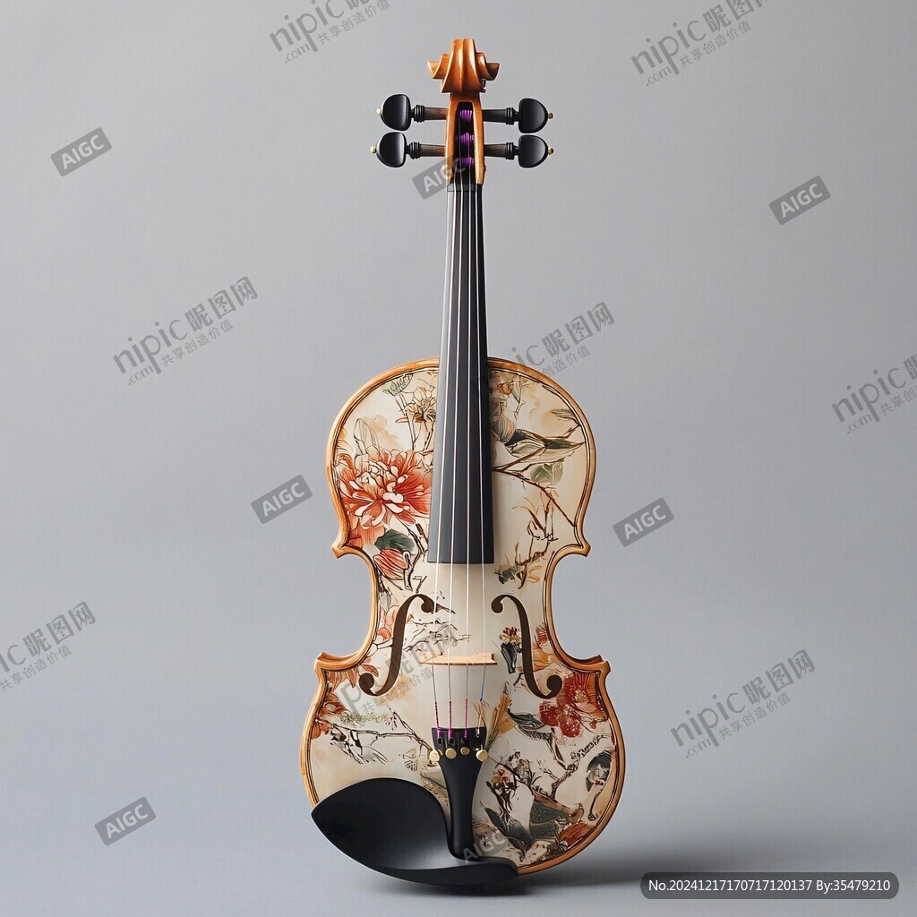 小提琴3d效果图