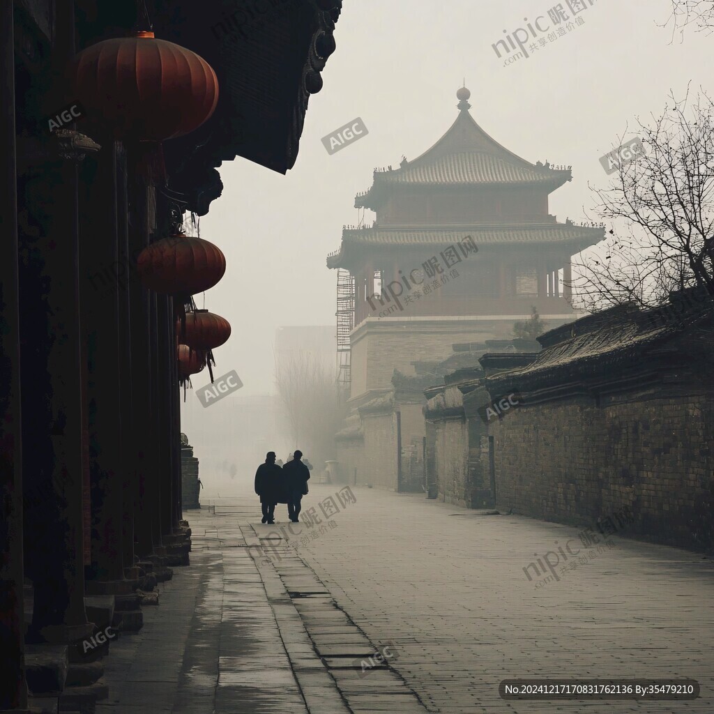 雾气迷漫的紫极宫