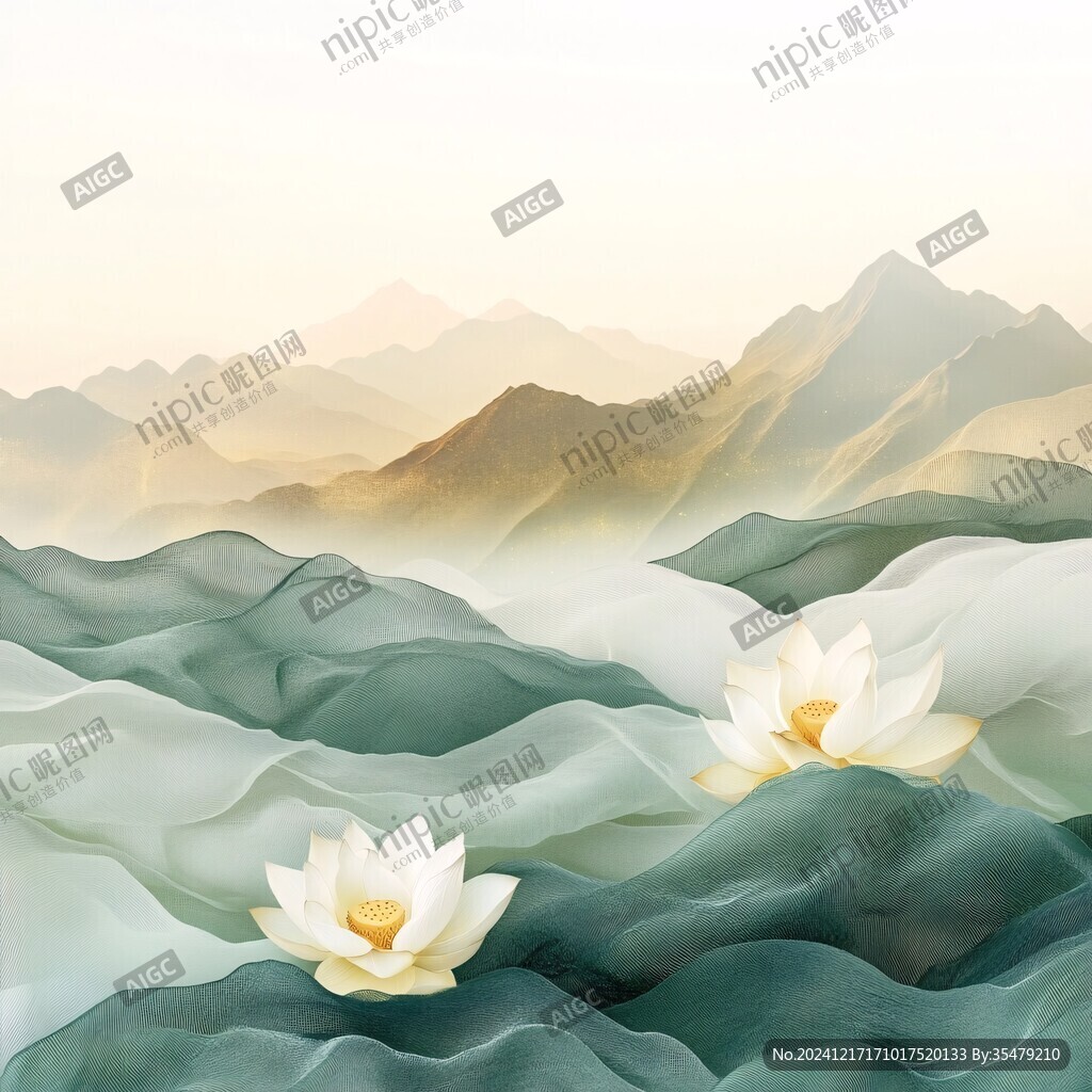 禅意山水纹理