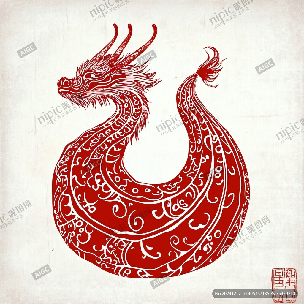 龙图腾插画