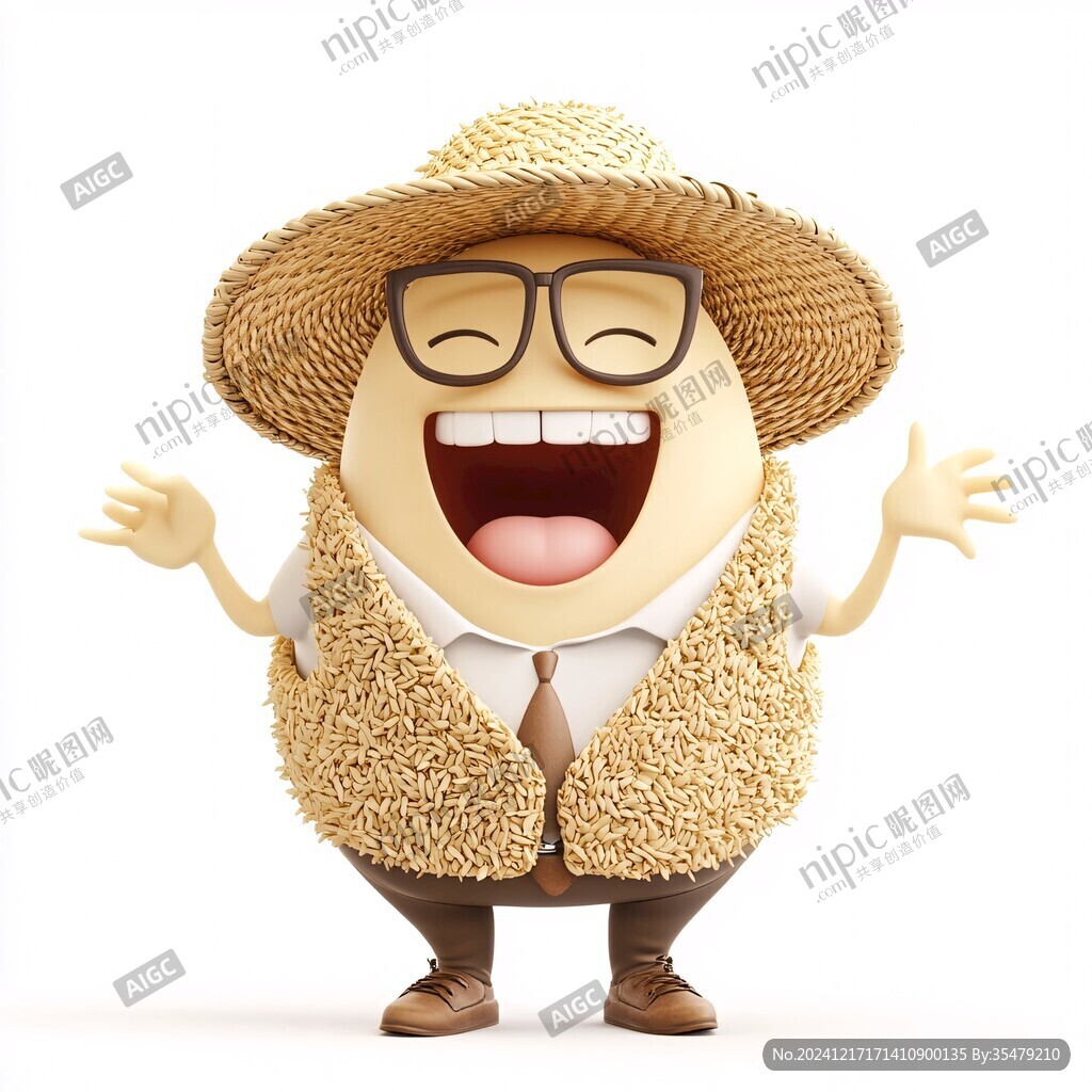 开心地瓜先生形象
