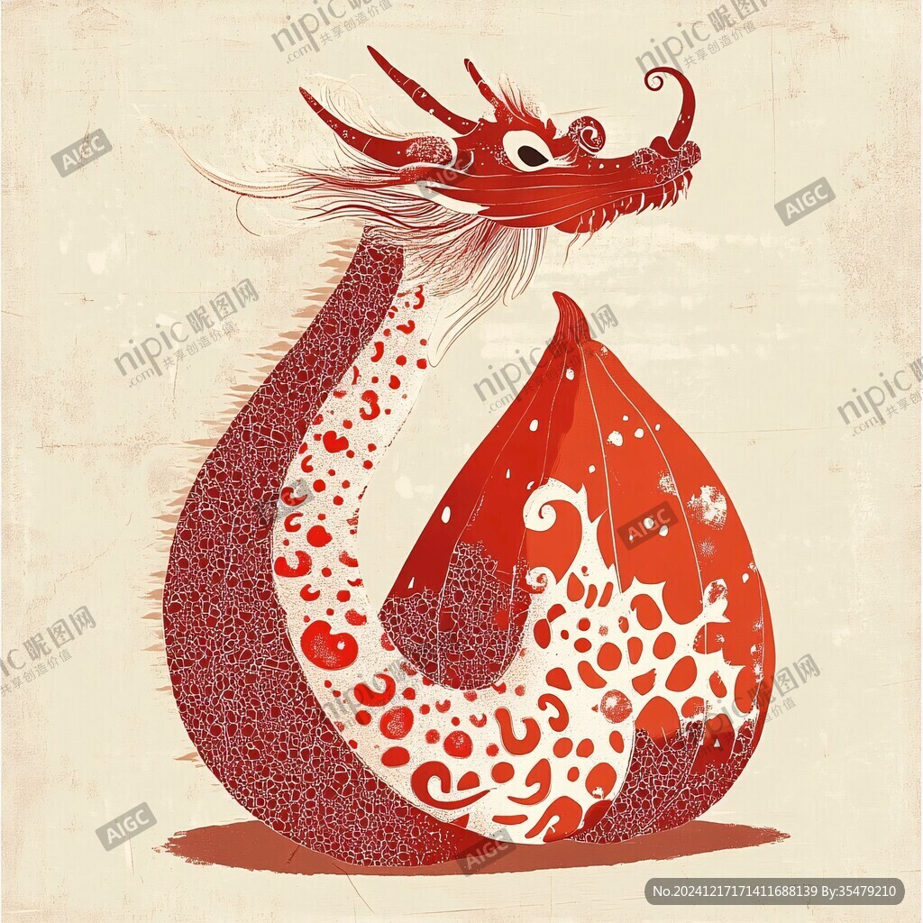 传统龙插画