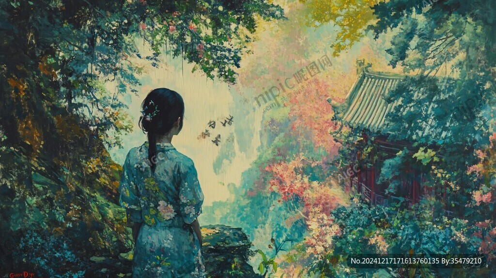 醉翁亭油画