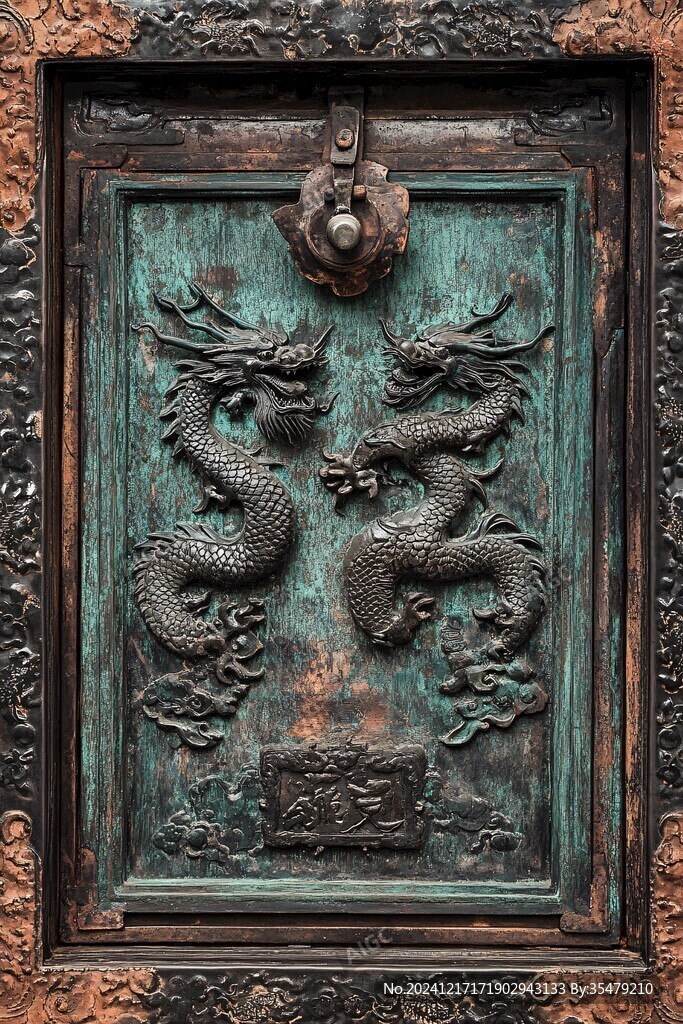 铜门龙纹