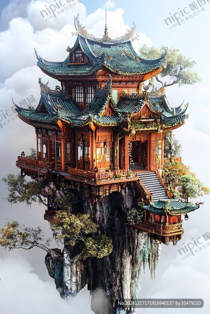 仙境亭台楼阁
