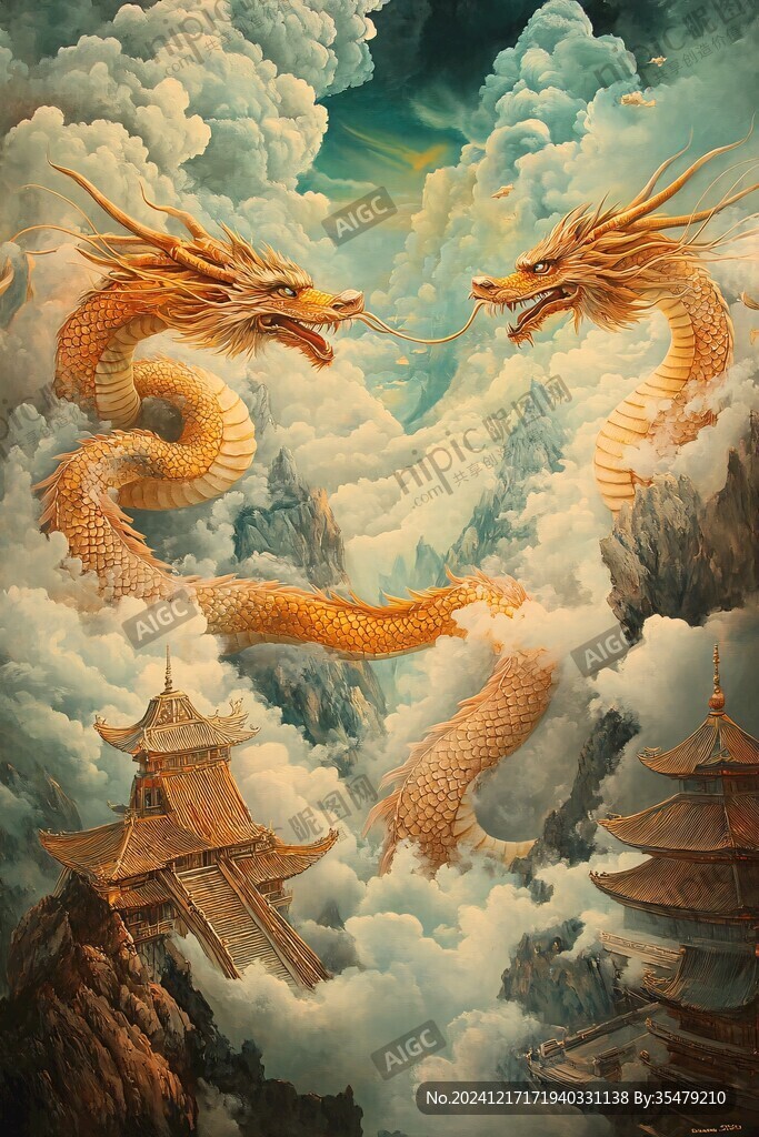 金龙立体画