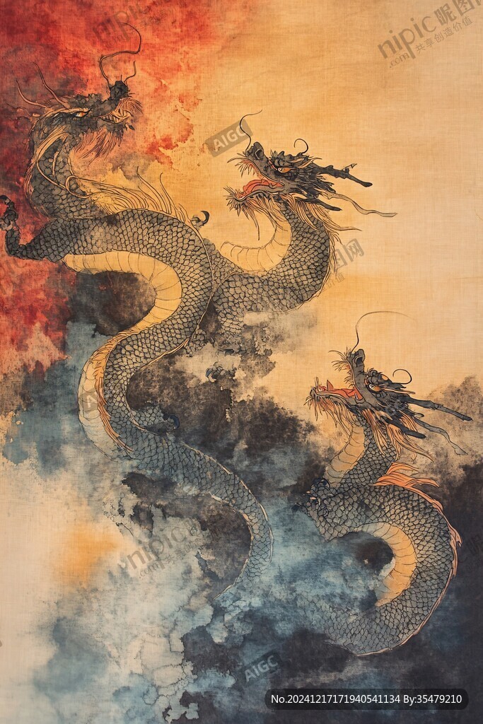 工笔龙