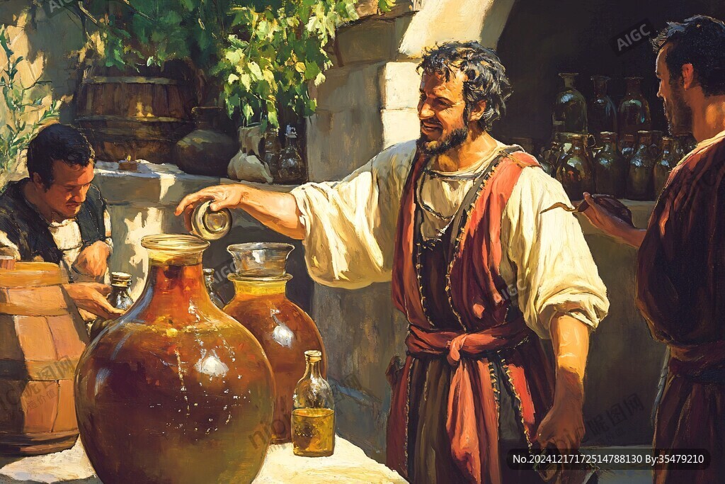 古代酿酒师
