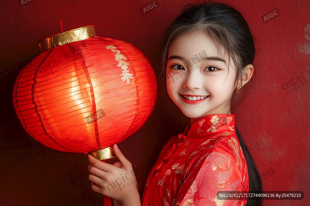 喜庆女童
