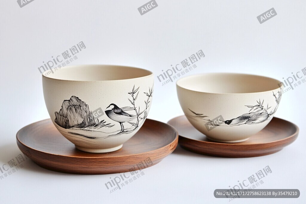 禅风茶道文化风格杯