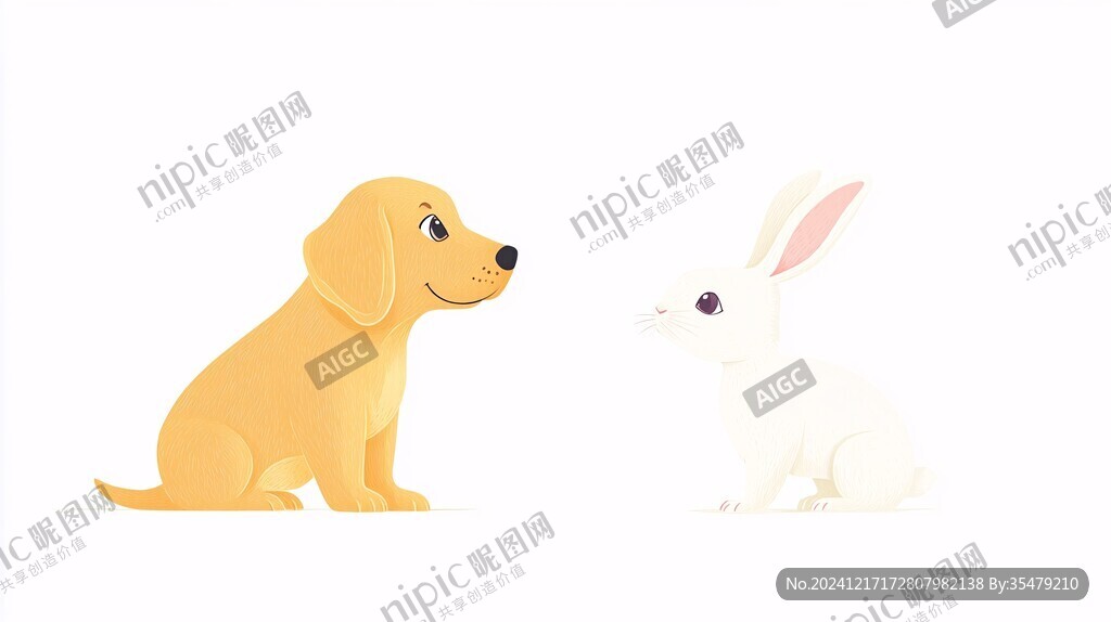 狗狗插画设计