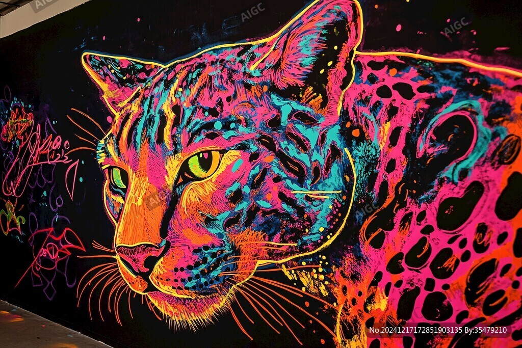 涂鸦猫猫墙纸