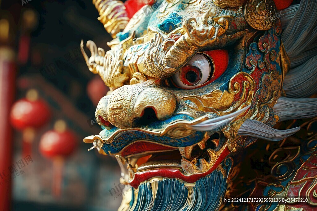 鹤装狮头