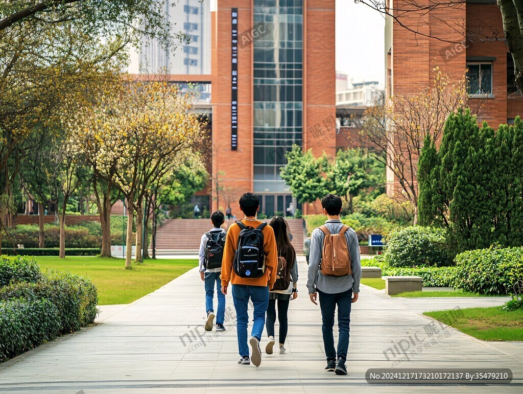 大学生背影