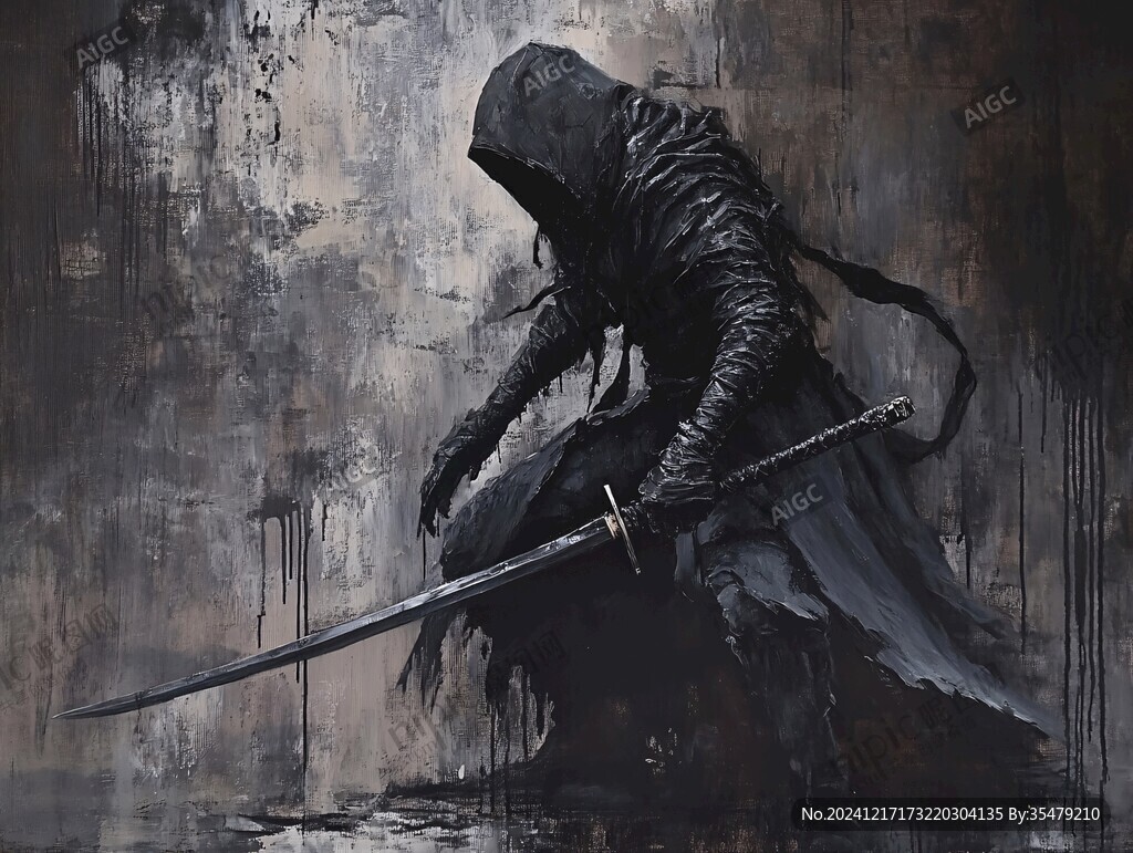 拄剑武士