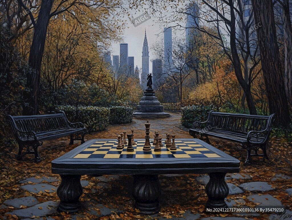 棋盘石桌