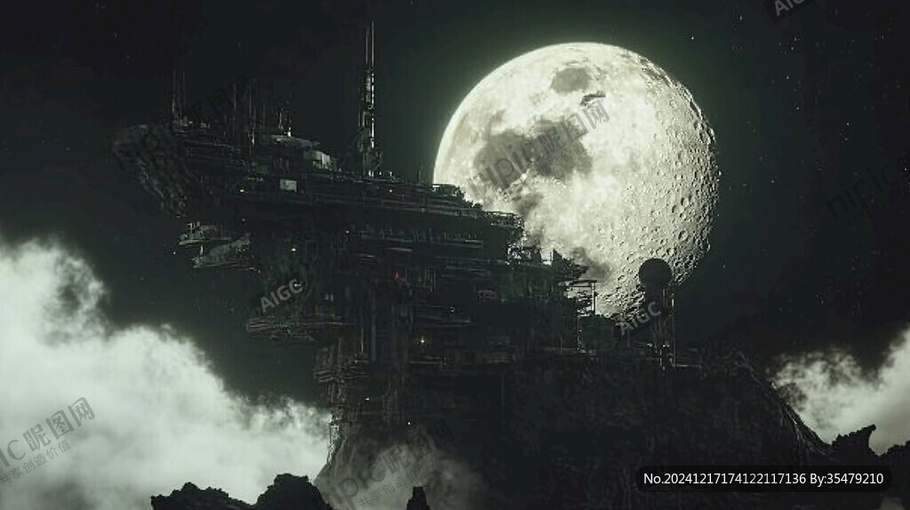 月球造访赛博朋克风