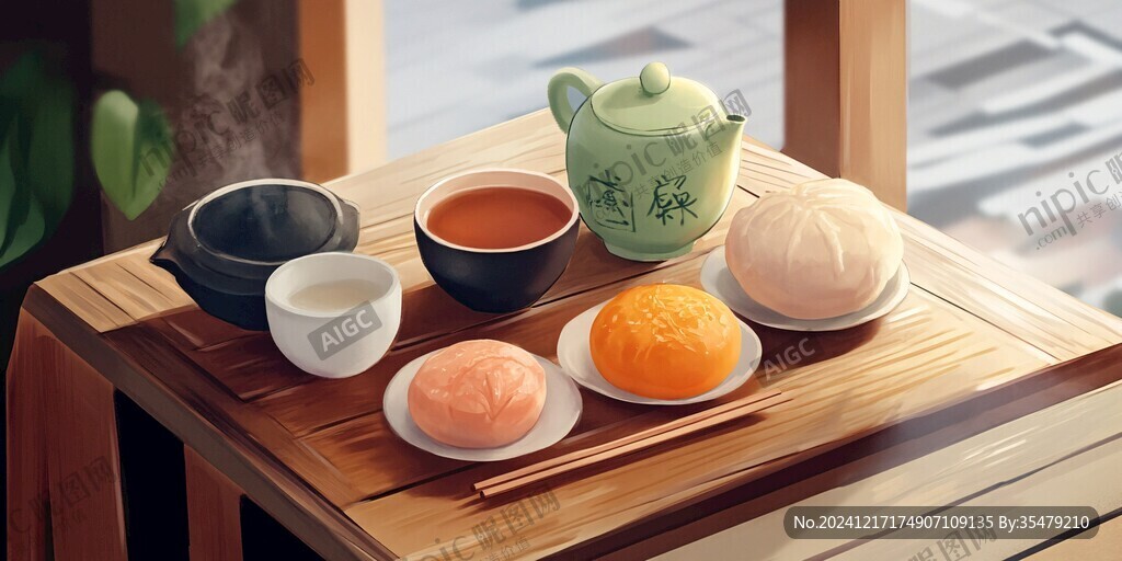 茶具插画